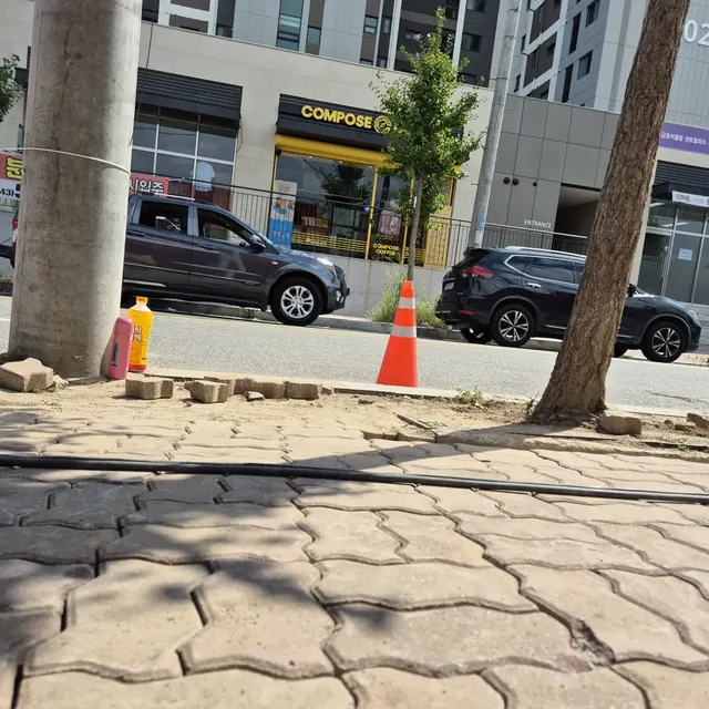 보도블럭철거 시공 사례 - 하루공사 보도블럭업체