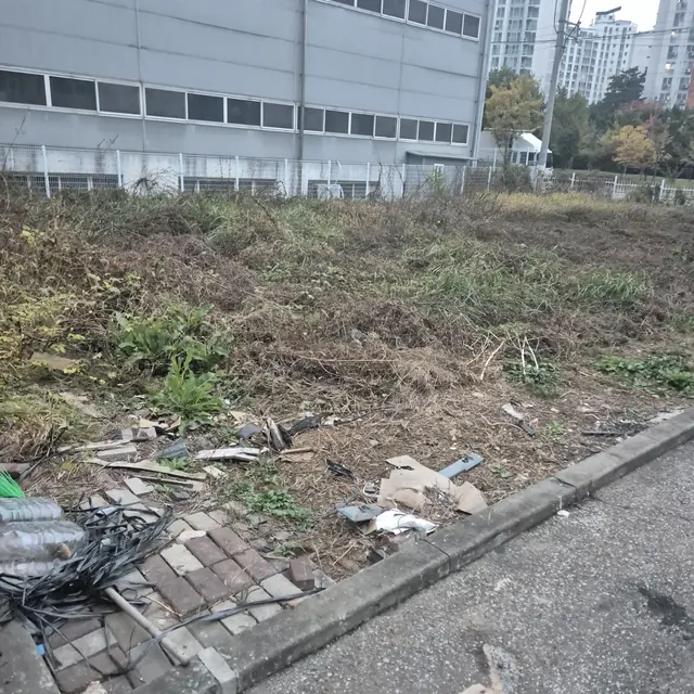 보도블럭업체 시공 전 - 정리 전 인도 바닥 현장